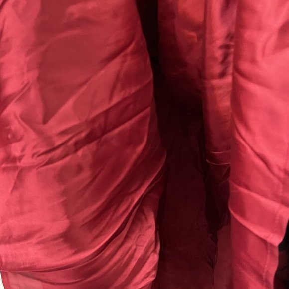 Department Five Maxi Red Plaid Skirt Womens Sz L Lined Made in Italy Heavy Wool - Picture 3 of 6